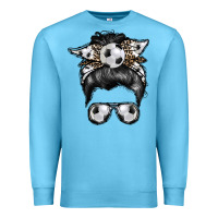 Ocean Blue soccer mom Premium Sweatshirt - RacoonDesign