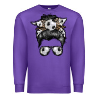 Purple soccer mom Premium Sweatshirt - RacoonDesign