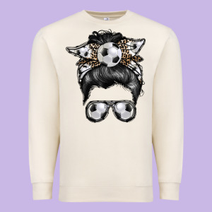 Soccer Mom Premium Sweatshirt Designed By Racoondesign