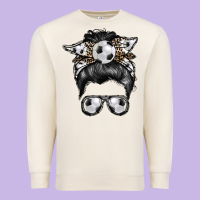 Soccer Mom Premium Sweatshirt Designed By Racoondesign