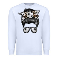 White soccer mom Premium Sweatshirt - RacoonDesign