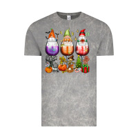 Cloud Rock Hallothanksmas wine glasses and gnomes Vintage Tee - texasbilliewilder