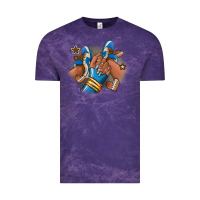 Cloud Purple Football afro girl sneakers Vintage Tee - RanaPortraitStore