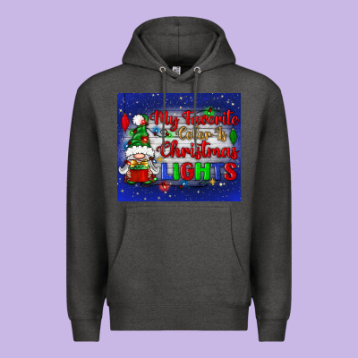 My Favorite Color Is Christmas Lights Premium Hoodie Designed By Bundleandbundleshop