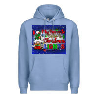 Colony Blue my favorite color is Christmas lights Premium Hoodie - BundleAndBundleShop