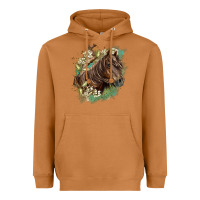 Meerkat missouri horse floral background Heavyweight Hoodie - LillyAllenDesigns