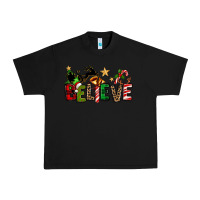 Black christmas believe Urban Heavy Tee - texasbilliewilder