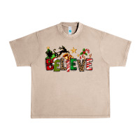 French Oak christmas believe Urban Heavy Tee - texasbilliewilder