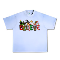 Grape Ice christmas believe Urban Heavy Tee - texasbilliewilder