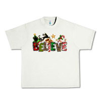 Pistachio christmas believe Urban Heavy Tee - texasbilliewilder