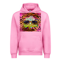 Fuchsia Pink hello sunshine Urban Hoodie - BarkalooDesign