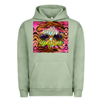 Pigment Oil Green hello sunshine Urban Hoodie - BarkalooDesign