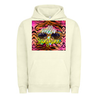 Pigment Pistachio hello sunshine Urban Hoodie - BarkalooDesign