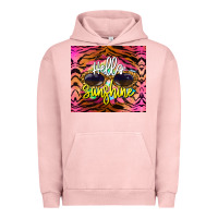 Pigment Salmon hello sunshine Urban Hoodie - BarkalooDesign