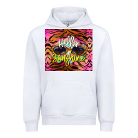 White hello sunshine Urban Hoodie - BarkalooDesign