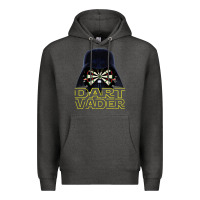 Charcoal Heather dart vader Premium Hoodie - lanVoArt