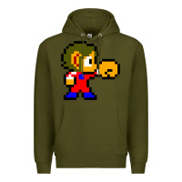 Army Green alex kidd 1 Premium Hoodie - lanVoArt