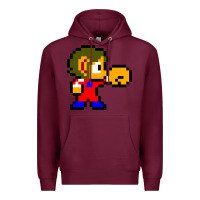 Burgundy alex kidd 1 Premium Hoodie - lanVoArt