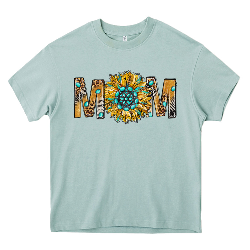 Western Mom With Gemstone And Sunflower Heavy Core Tee by BundleAndBundleShop | Teevron