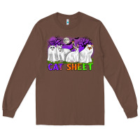Chestnut cat sheet ghost cats halloween Long Sleeve Tee - CowGirlArtShop