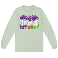 Matcha cat sheet ghost cats halloween Long Sleeve Tee - CowGirlArtShop