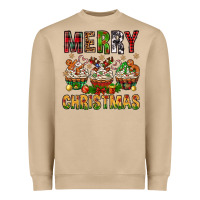 Mushroom merry christmas with cupcake bbs Heavyweight Sweatshirt - BundleAndBundleShop