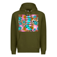 Army Green western mini Premium Hoodie - RanaPortraitStore