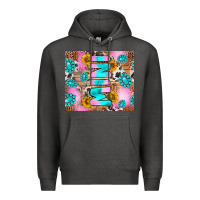 Charcoal Heather western mini Premium Hoodie - RanaPortraitStore