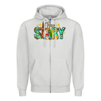 Dove Grey True Story Zipper Hoodie - CowhideDigitalArt