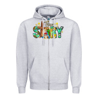 Heather Grey True Story Zipper Hoodie - CowhideDigitalArt