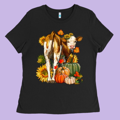 Fall Heifer Ladies Tee Designed By Lillyallendesigns