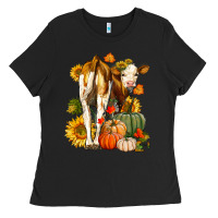 Black Fall Heifer Ladies Tee - LillyAllenDesigns