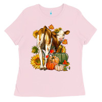 Bubblegum Pink Fall Heifer Ladies Tee - LillyAllenDesigns