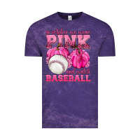 Cloud Purple In October We Wear Pink and Watch Baseball Vintage Tee - texasbilliewilder
