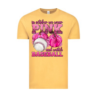Vintage Mustard In October We Wear Pink and Watch Baseball Vintage Tee - texasbilliewilder