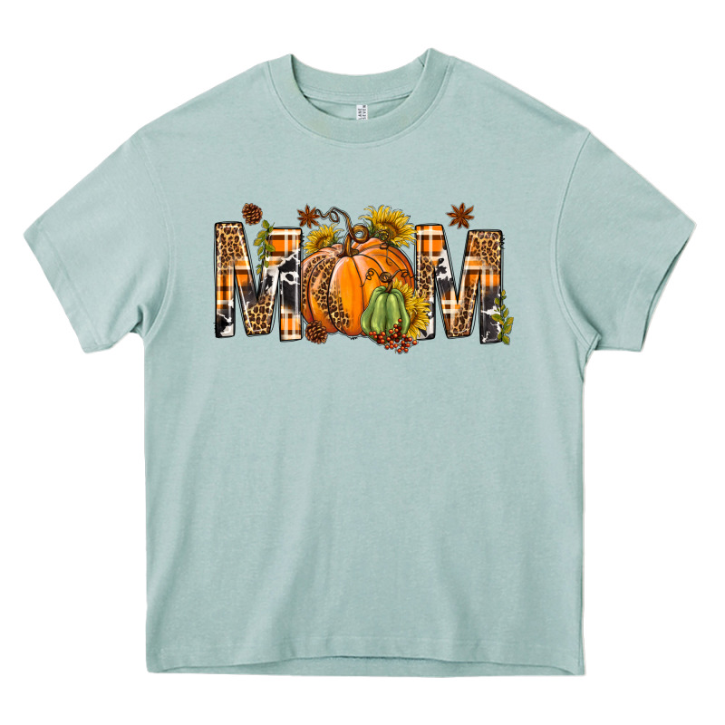 Western Mom With Pumpkins Heavy Core Tee by BundleAndBundleShop | Teevron