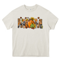 Cream Western Mom With Pumpkins Heavy Core Tee - BundleAndBundleShop