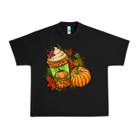 Black Fall pumpkin coffee Urban Heavy Tee - NancyCooperArtShop