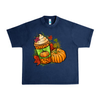 Navy Fall pumpkin coffee Urban Heavy Tee - NancyCooperArtShop