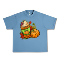 Pebble Blue Fall pumpkin coffee Urban Heavy Tee - NancyCooperArtShop