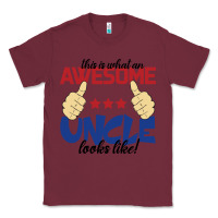 Burgundy Awesome uncle Classic Tee - Bettercallsaul