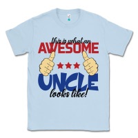 Dusty Blue Awesome uncle Classic Tee - Bettercallsaul
