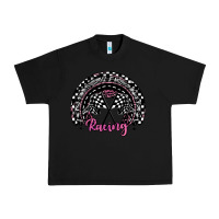 Black racing checkered rainbow Urban Heavy Tee - JahusDesignShop