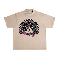 French Oak racing checkered rainbow Urban Heavy Tee - JahusDesignShop