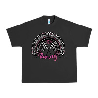 Pigment Black racing checkered rainbow Urban Heavy Tee - JahusDesignShop