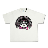Pistachio racing checkered rainbow Urban Heavy Tee - JahusDesignShop