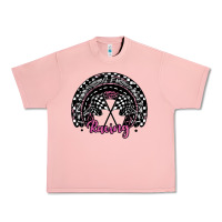 Salmon racing checkered rainbow Urban Heavy Tee - JahusDesignShop