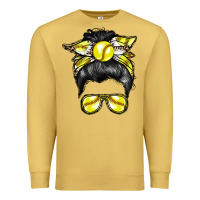 Antique Gold softball mom Premium Sweatshirt - RacoonDesign