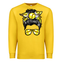 Lemon softball mom Premium Sweatshirt - RacoonDesign