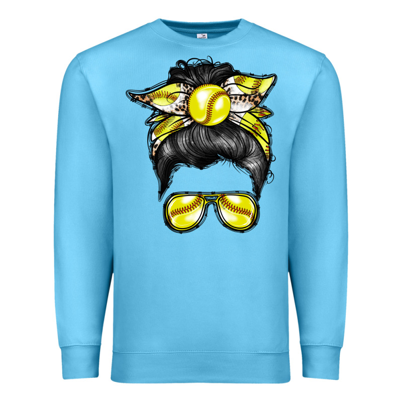 Softball Mom Premium Sweatshirt by RacoonDesign | Teevron